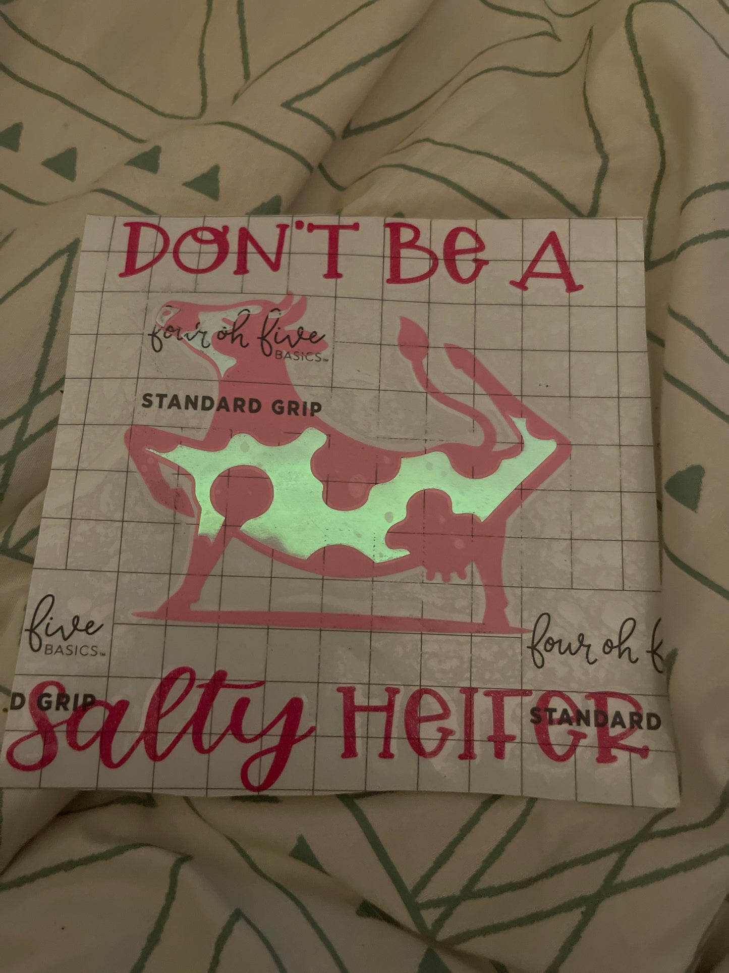 Salty Heifer Car Decal